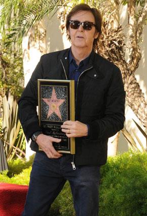 نجمة على رصيف هوليوود للنجم البريطاني بول مكارتني 